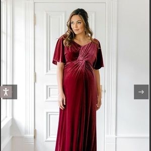 Revelry bridesmaid maternity dress. Style: Gwen.  Color: terracotta. Size 12